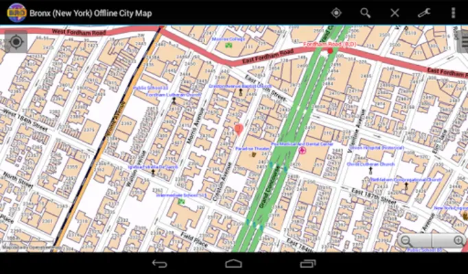 Bronx Map android App screenshot 1