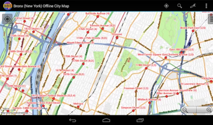 Bronx Map android App screenshot 6